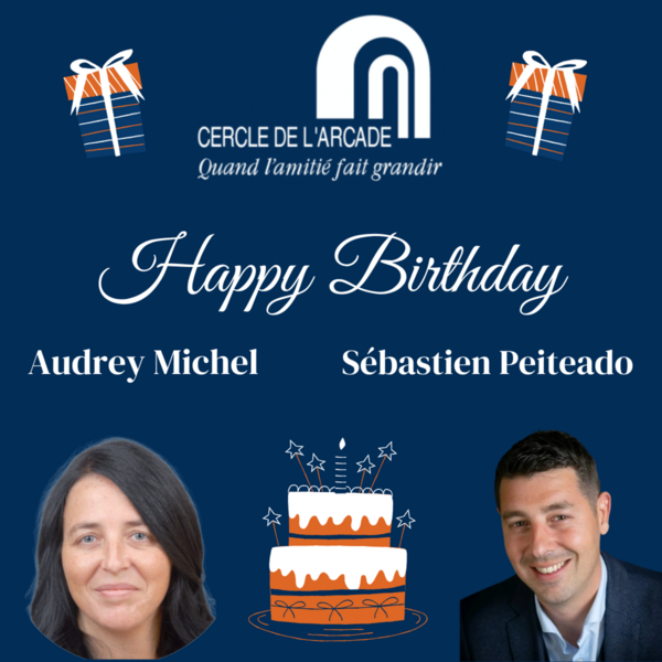 Joyeux anniversaire à Audrey Michel et Sébastien Peiteado ! 🎉