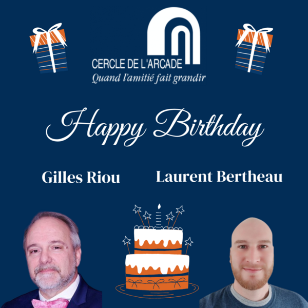 Joyeux anniversaire à Gilles Riou et Laurent Bertheau ! 🎉